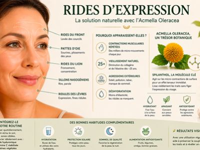 Rides d'expression : l'Acmella Oleracea, un actif naturel qui lisse la peau