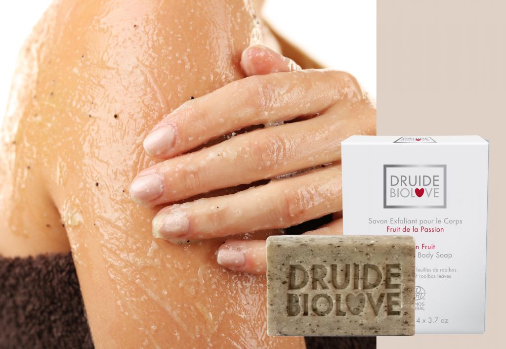 Savon exfoliant DruideBio - BioLove pour lutter contre la kératose pilaire