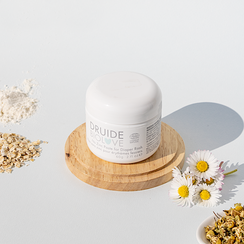 Baume fessier bio protecteur sans zinc pour érythèmes fessiers - Druide BioLove