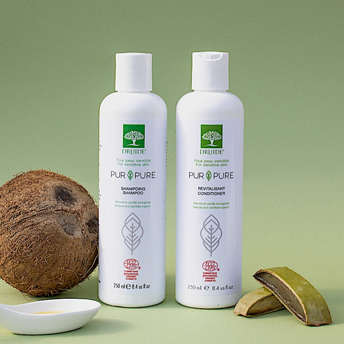 Shampoing bio sans parfum et Revitalisant Pur&Pure - Laboratoire Druide
