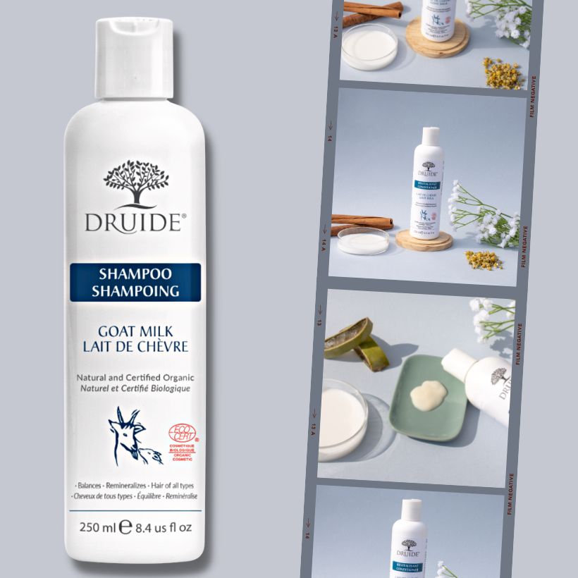 Shampoing bio nourrissant et hydratant au lait de chèvre - Laboratoires Druide