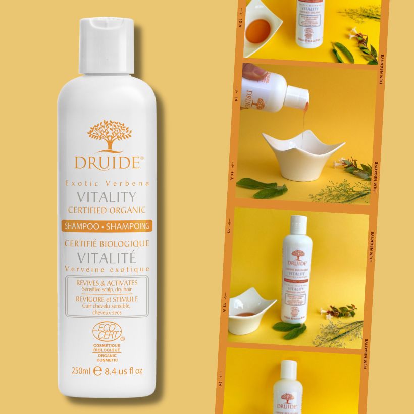 Shampoing bio fortifiant - cheveux dévitalisés et chute - Druide Vitalité