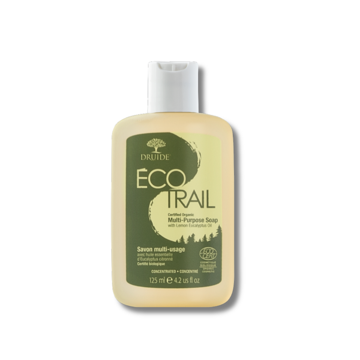 Savon multi-usage bio, écologique à l'eucalyptus citronné - Laboratoires Druide EcoTrail