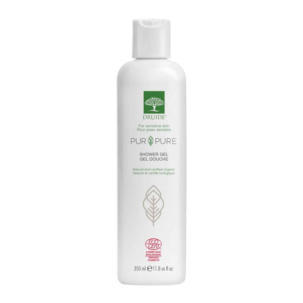 Gel douche bio et hypoallergénique, sans parfum - Laboratoires Druide Pur&Pure