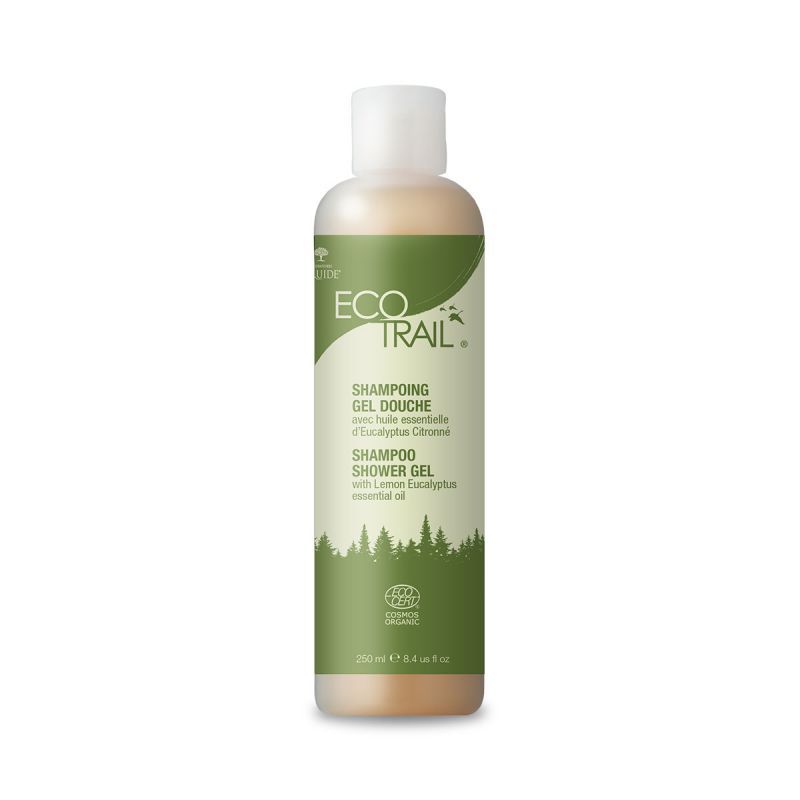 Shampoing Gel Douche EcoTrail Druide à l'eucalyptus citronné - soin 2 en 1 corps et cheveux certifié ECOCERT - 250 ml